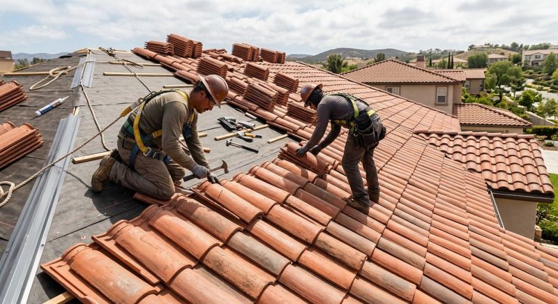 Barrel Tile Roof Installation