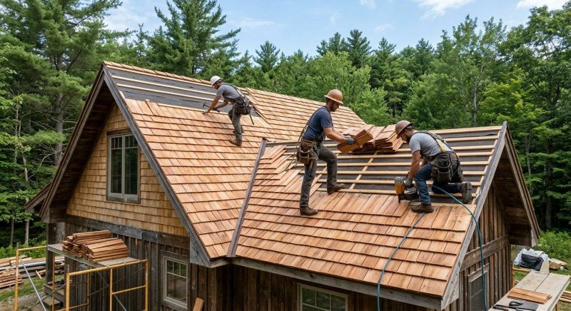 Wooden Roof Installation