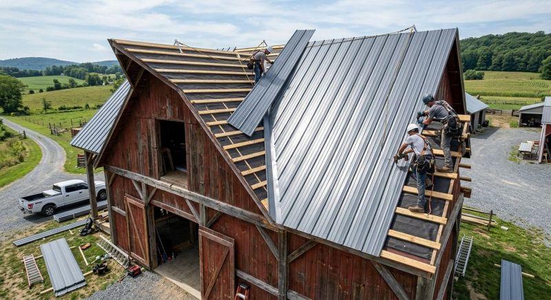 Barn Roof Installation in Walton County, GA