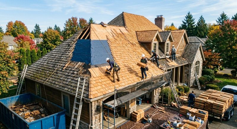 Cedar Roof Replacement in Suwanee, GA