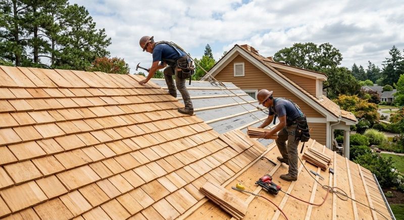 Cedar Shake Roof Construction in Auburn, GA