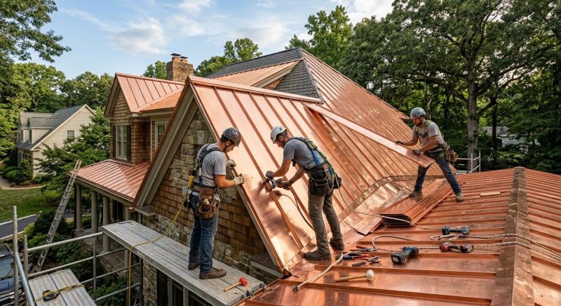 Copper Roof Installation in Walton County, GA