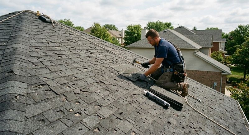 Damaged Roof Replacement in Bethlehem, GA