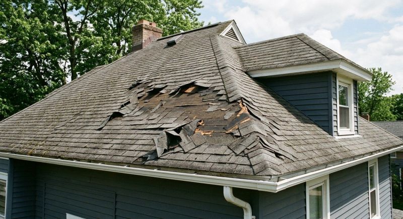 Damaged Roof Replacement in Mansfield, GA