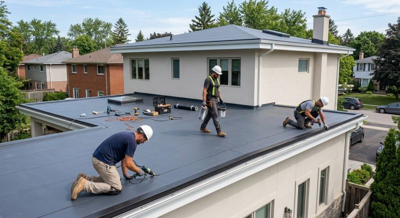 Flat Roof Installation in Auburn, GA