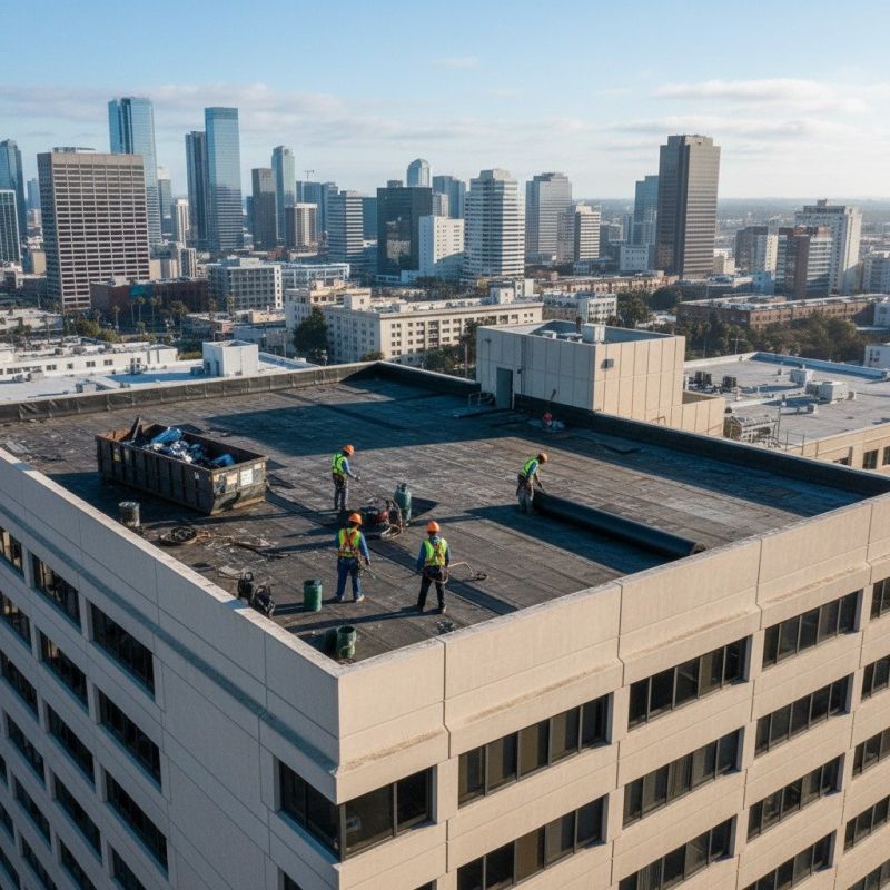Flat Roof Replacement in Dekalb County, GA