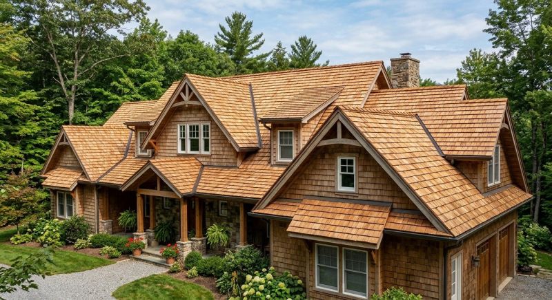 Natural Wood Roof Installation in Walton County, GA