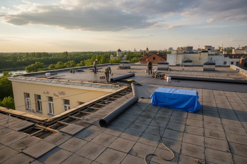 Single Ply Roof Replacement in Lilburn, GA