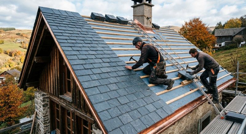 Slate Roof Construction in Stone Mountain, GA