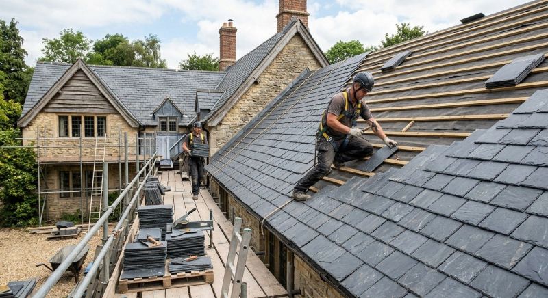 Slate Roof Installation in Grayson, GA