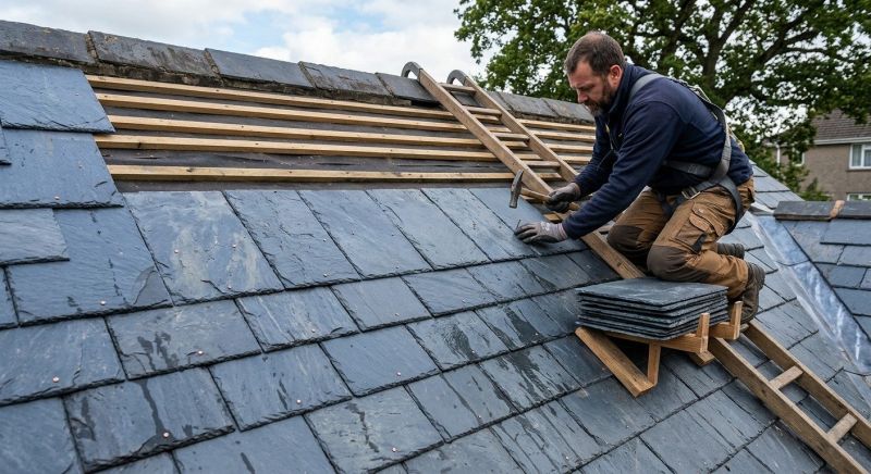 Slate Roof Installation in Walton County, GA