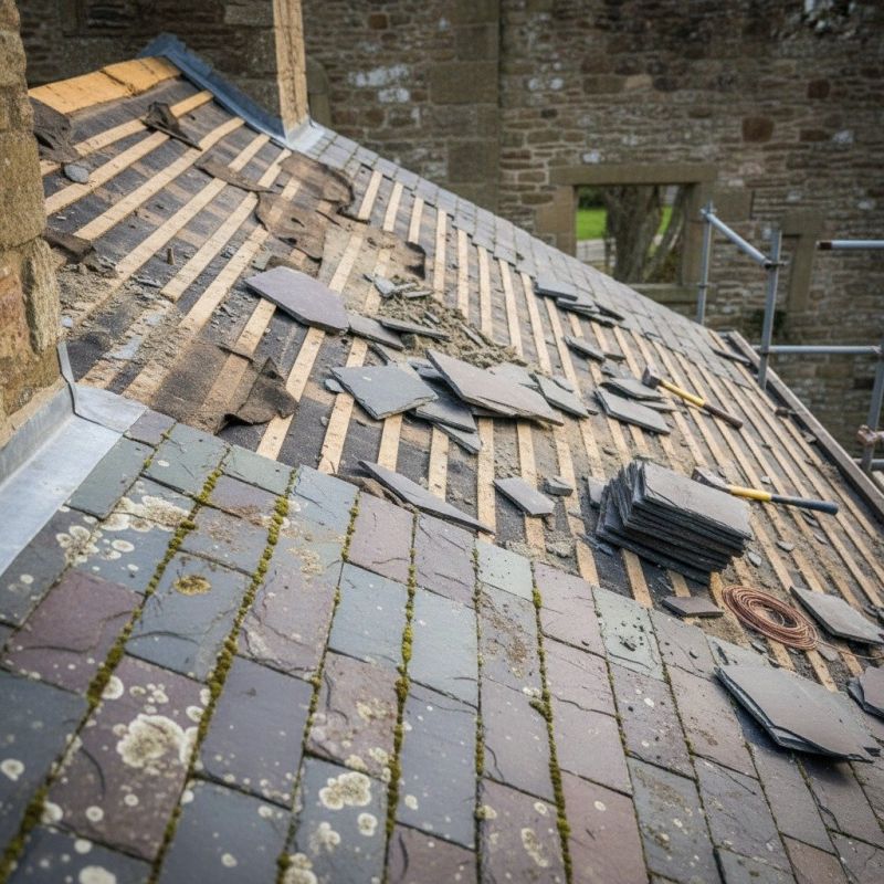 Slate Roof Replacement in Auburn, GA