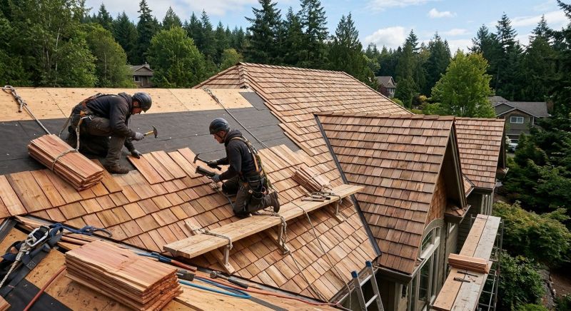 Wood Roofing Installation in Bethlehem, GA