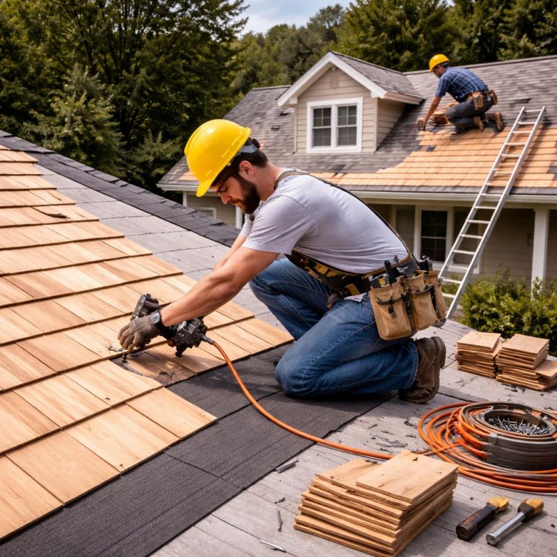 Wood Roofing Installation in Lawrenceville, GA