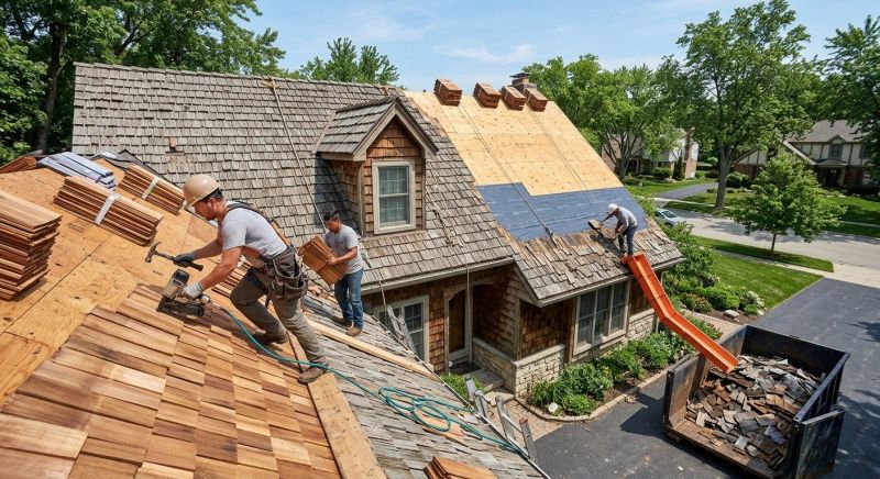 Wood Shake Roof Replacement in Stone Mountain, GA