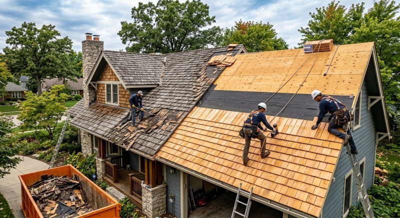 Wood Shake Roof Replacement in Tucker, GA